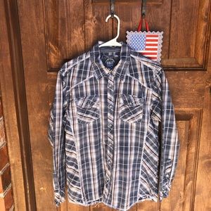 Mens BKE Long sleeve button up medium